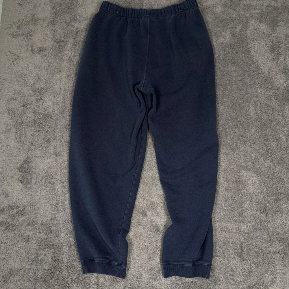 Reebok Sweatpants Navy Blue Fleece Lined Joggers Large